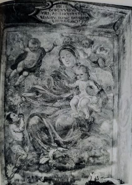 Madonna del Soccorso, Madonna che sottrae un bambino al demonio (affresco, opera isolata) di ignoto siciliano (bottega) - ambito siciliano (inizio, fine XVI, XVI)