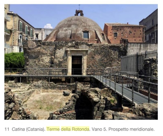 Terme della Rotonda (calidario, LUOGO AD USO PUBBLICO) - Catania (CT)  (inizio/ fine Eta' altoimperiale)