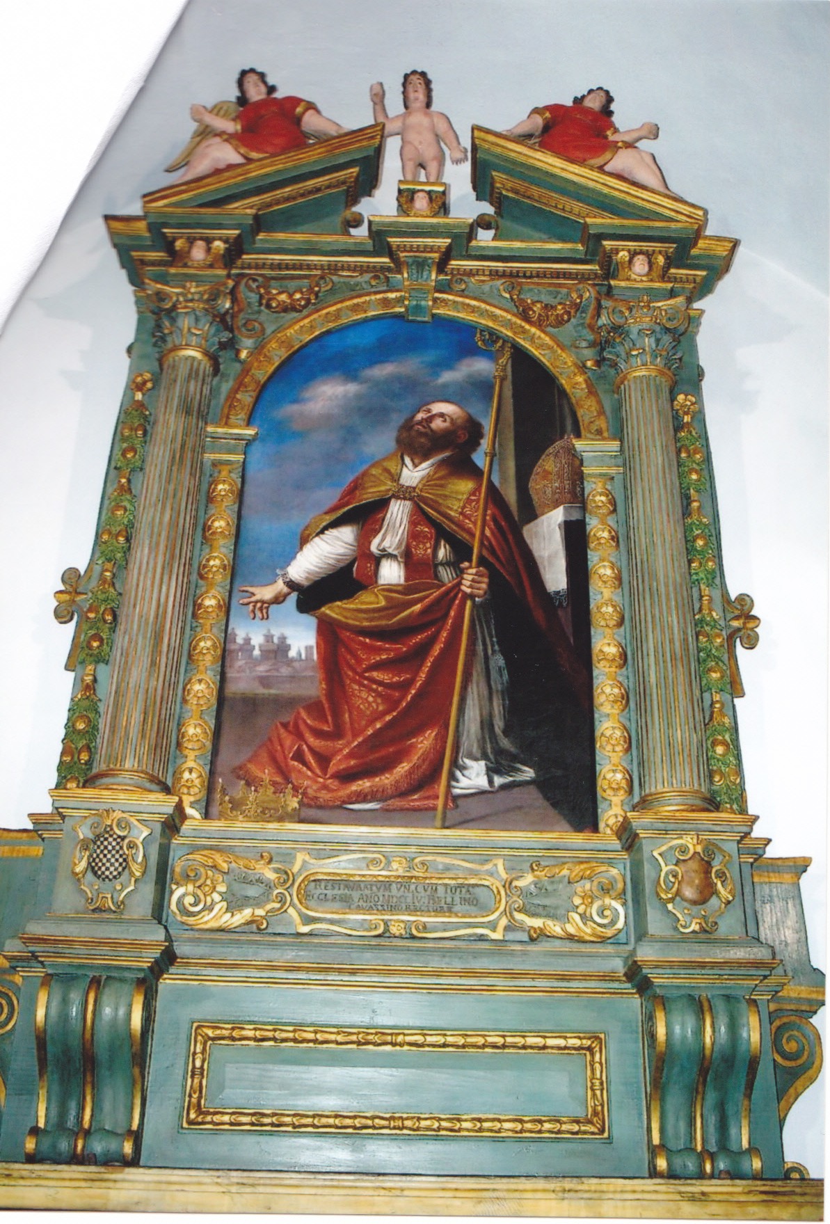 Maurelio vescovo e martire, Maurelio vescovo e martire (dipinto) di Barbieri Giovan Francesco detto Guercino (XVII)