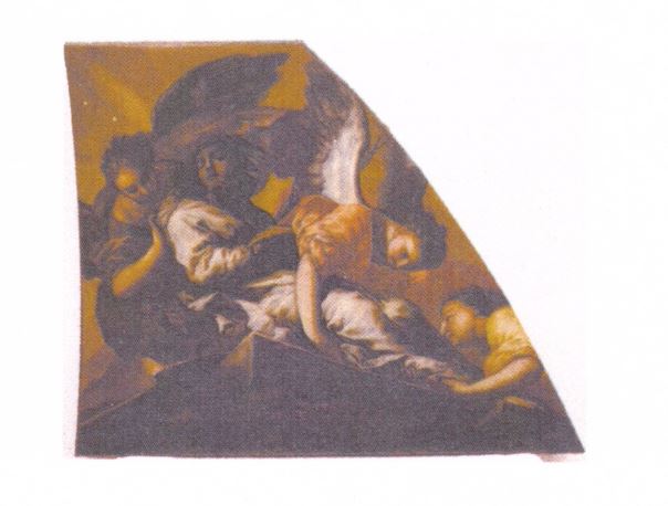 Trasporto del corpo di santa Caterina, Sepoltura di santa Caterina, Storie di Santa Caterina (dipinto) di Zanchi Antonio (XVII–XVIII)
