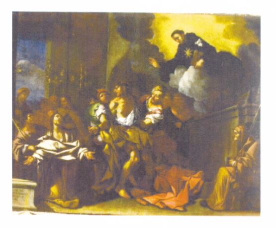San Nicola libera un ossesso, Storie di San Nicola (dipinto) di Carpioni Giulio (fine XVII)