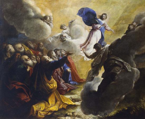 ascensione di Cristo (dipinto, opera isolata) di Guidobono Bartolomeo detto Prete Savonese (fine XVII)