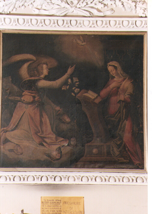 Annunciazione (dipinto) - ambito napoletano (ultimo quarto sec. XVI)