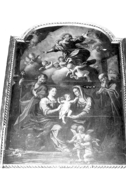 Sacra Famiglia con Sant'Anna e San Gioacchino (dipinto) di Porta Nicola (bottega) (metà sec. XVIII)