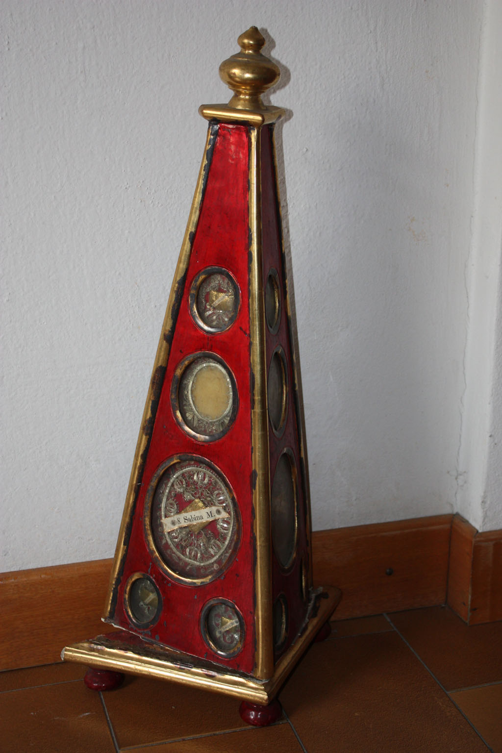 reliquiario architettonico - a obelisco, opera isolata - bottega goriziana (prima metà XIX)