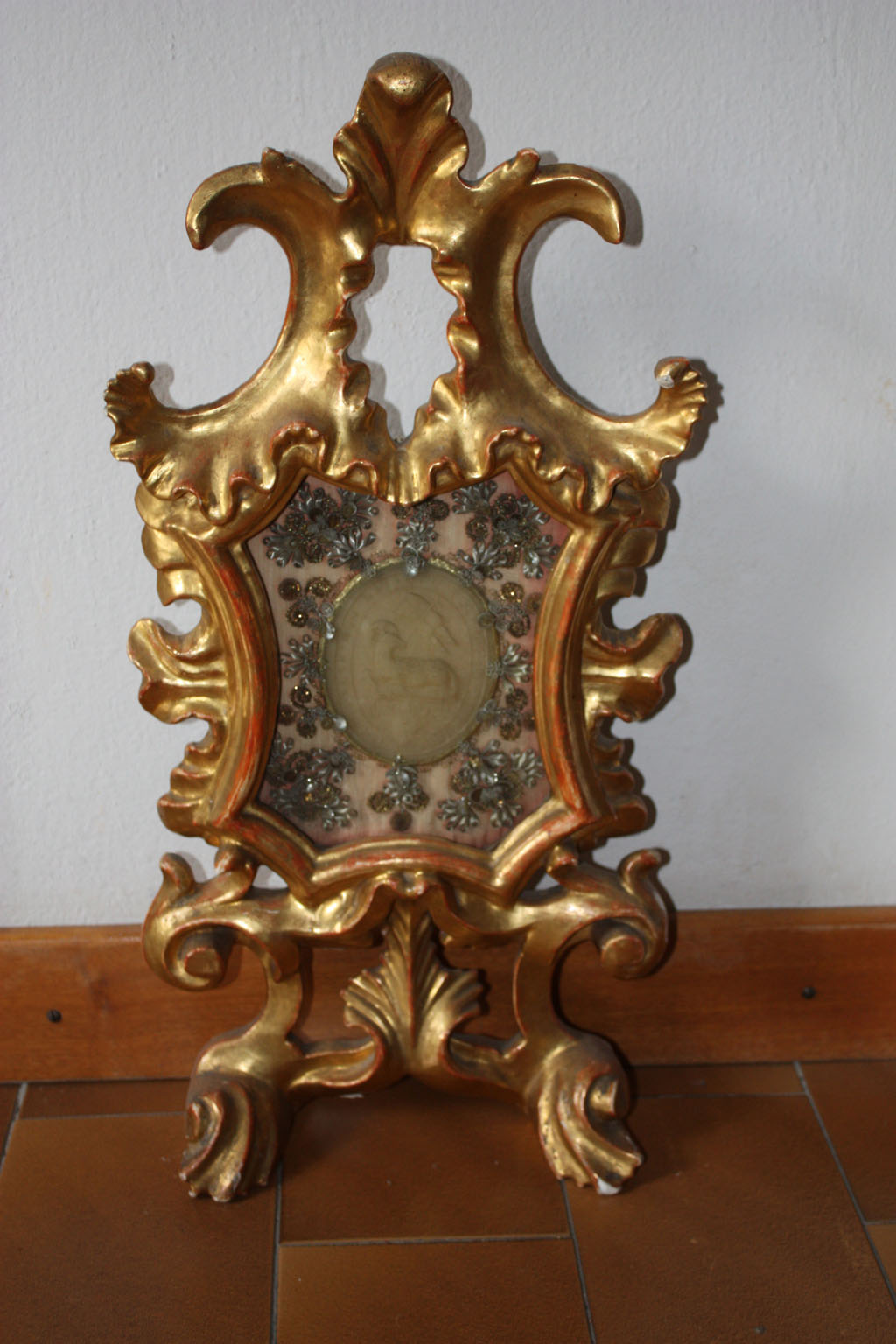 reliquiario - a tabella, opera isolata - bottega tedesca (inizio XVIII)