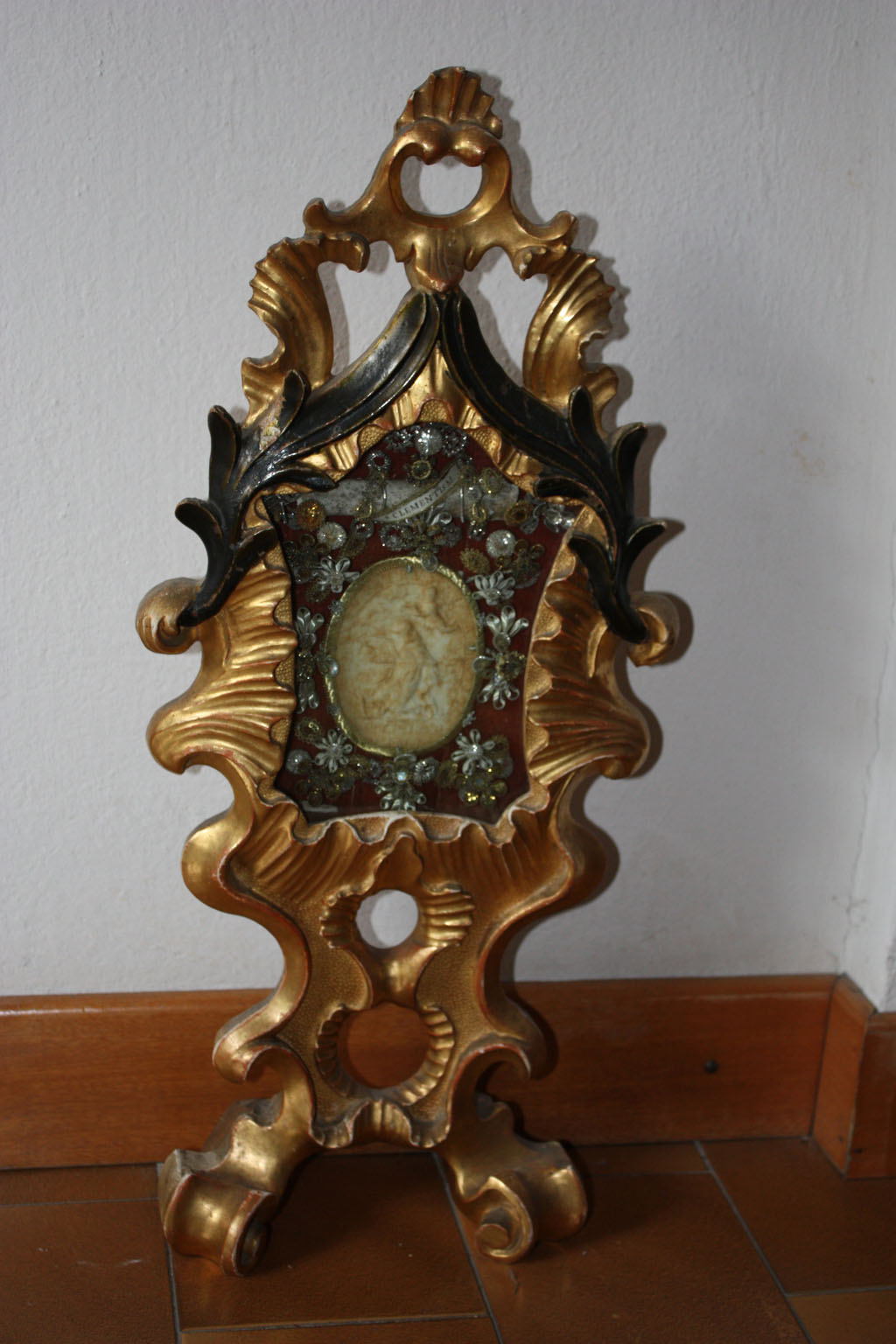 Reliquiario con Agnus Dei e reliquia (reliquiario - a tabella, opera isolata) - bottega goriziana (ultimo quarto XVII)