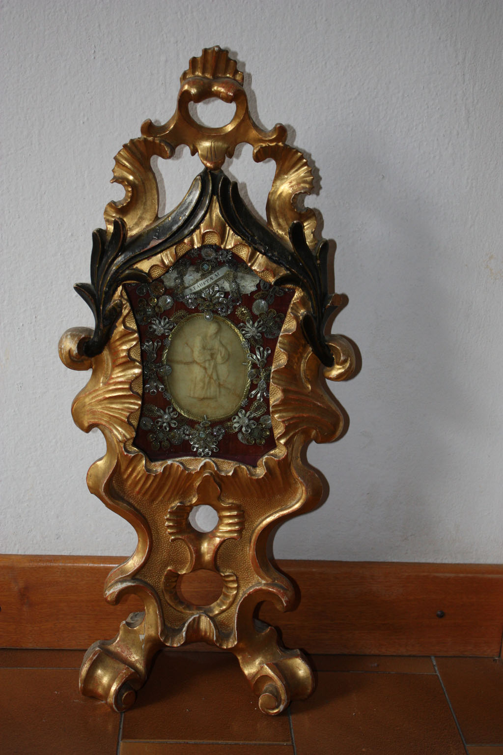 Reliquiario con Agnus Dei e reliquia (reliquiario - a tabella, opera isolata) - bottega goriziana (ultimo quarto XVII)