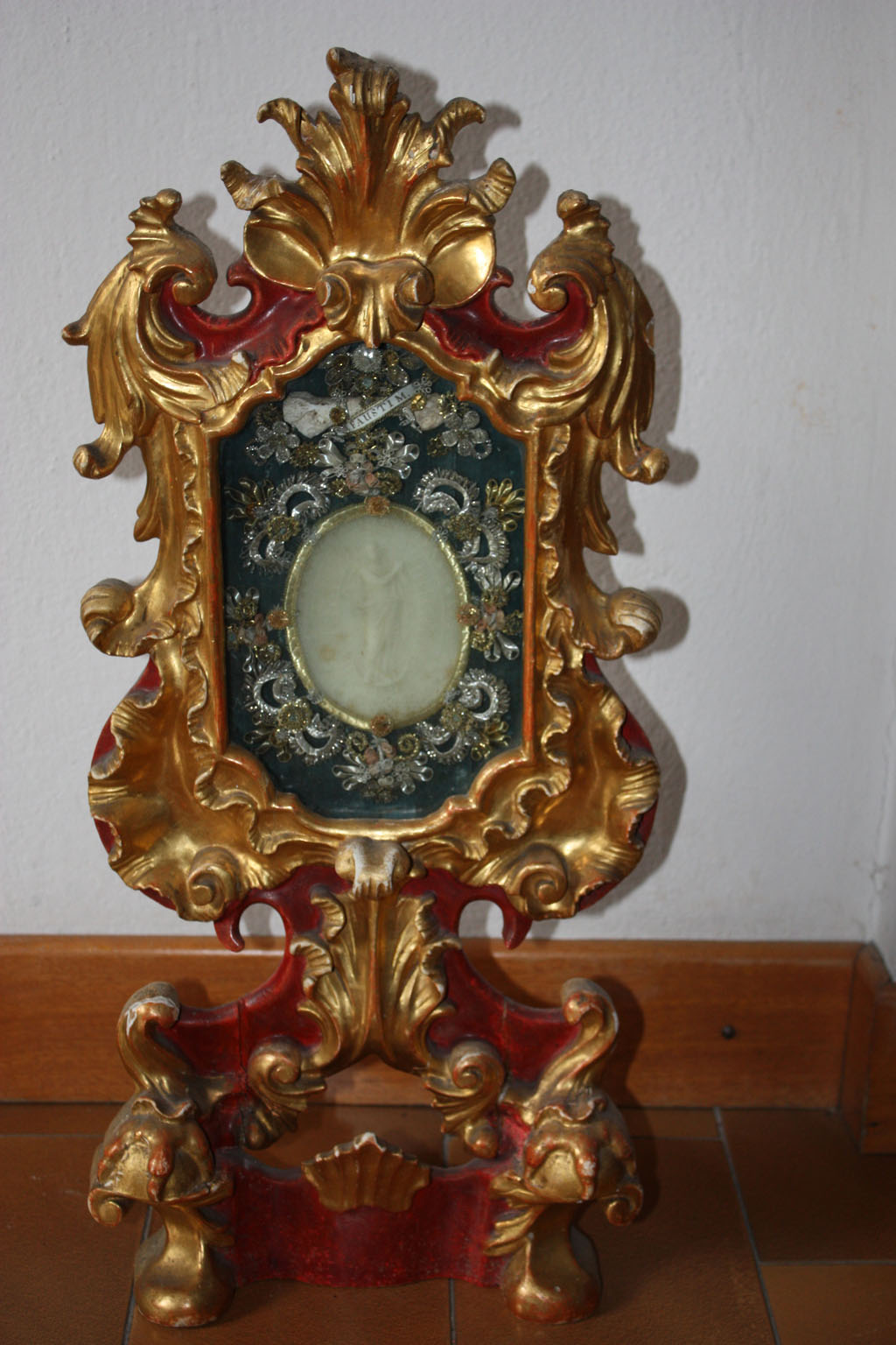 Reliquiario con Agnus Dei (reliquiario - a tabella, opera isolata) - bottega goriziana (primo quarto XVIII)