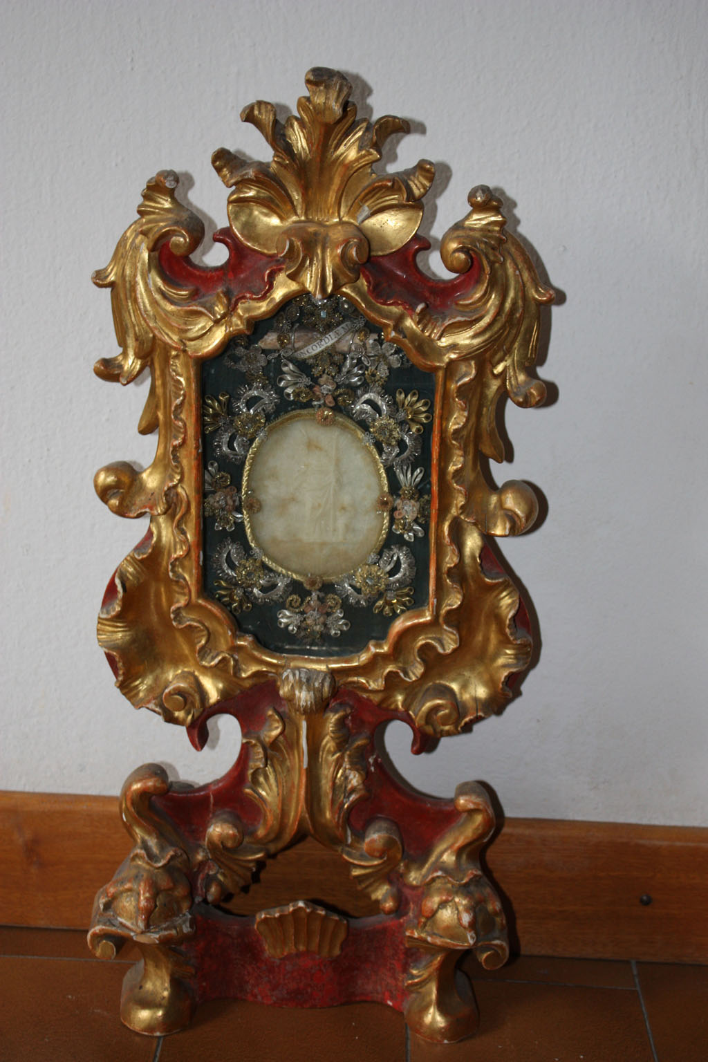 Reliquiario con Agnus Dei (reliquiario - a tabella, opera isolata) - bottega goriziana (primo quarto XVIII)