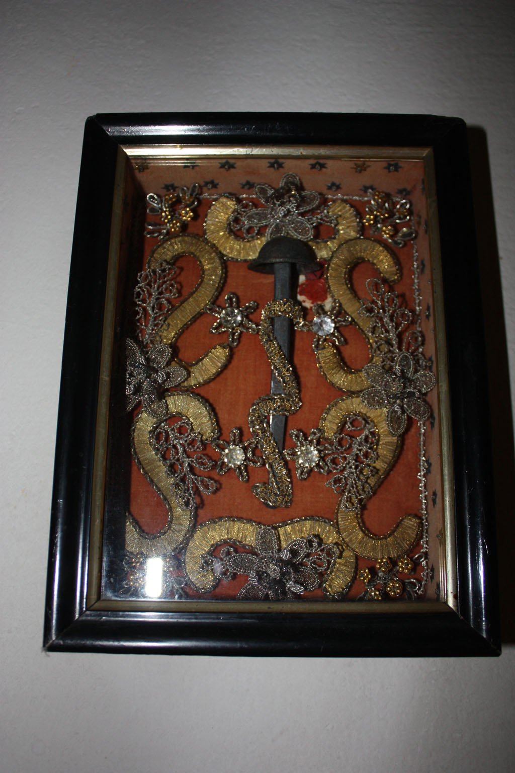 Reliquiario a quadro (reliquiario, opera isolata) - bottega goriziana (XIX)