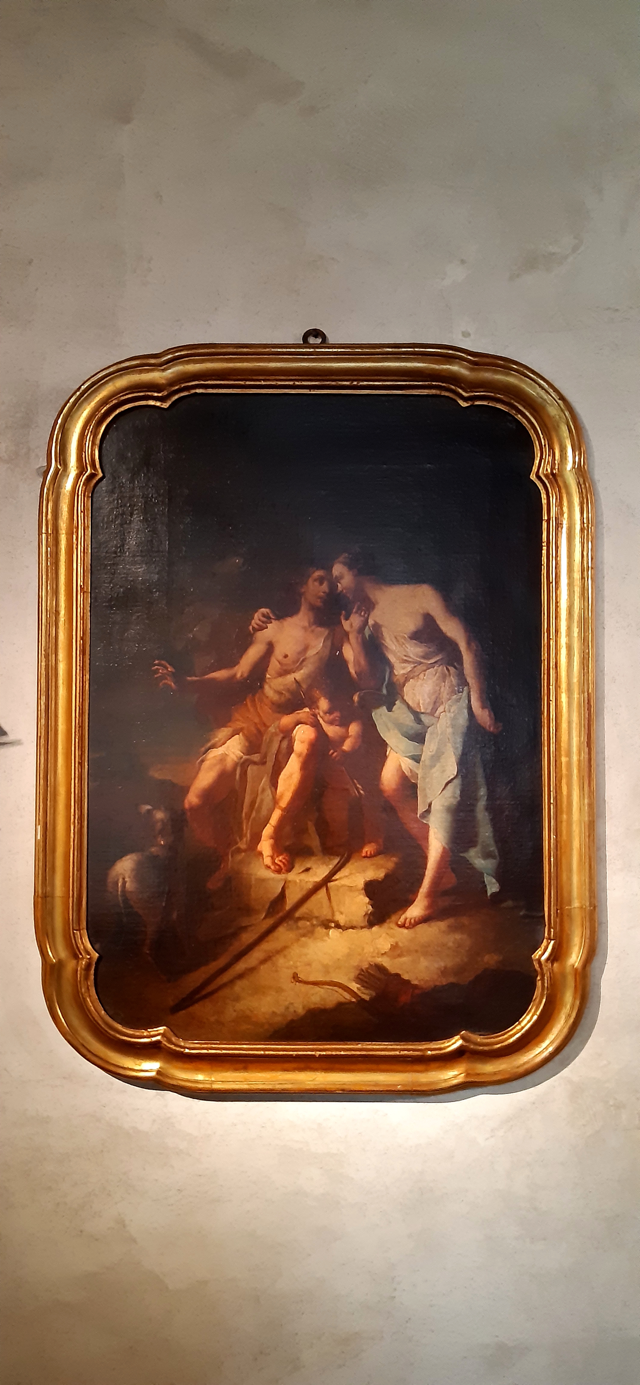 Diana e Endimione, Diana e Endimione (dipinto, insieme) di Domenico Fedeli detto il Maggiotto (attribuito) - ambito veneziano (XVIII)