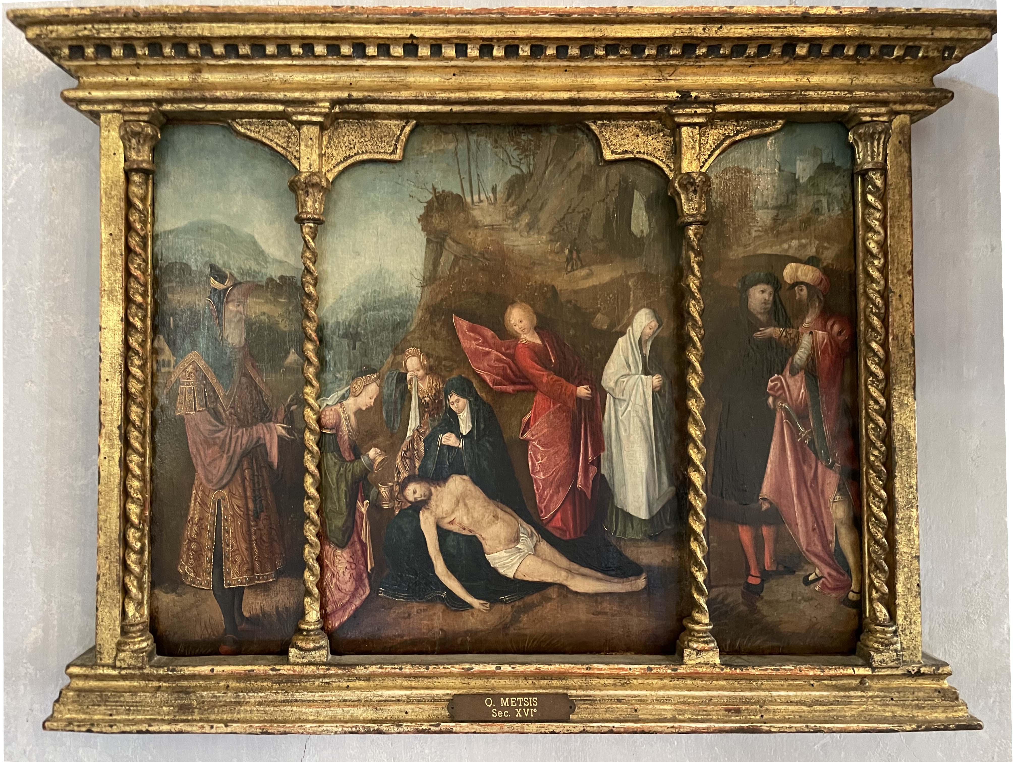 Compianto sul Cristo morto (dipinto, opera isolata) di Metsys Quentin (cerchia) (prima metà Sec. XVI)