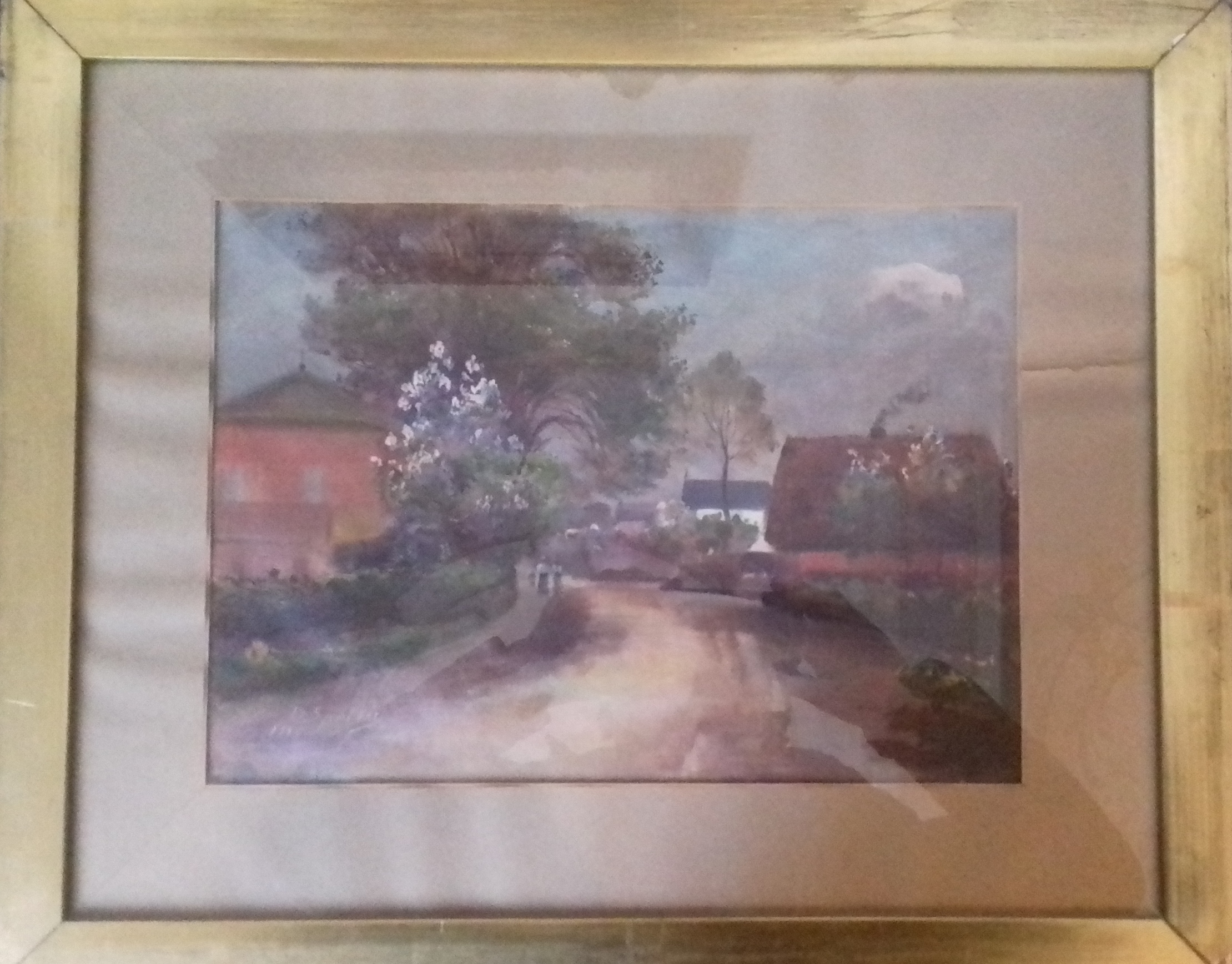 Paesaggio, paesaggio (dipinto) di Spelta P (primo quarto XX)