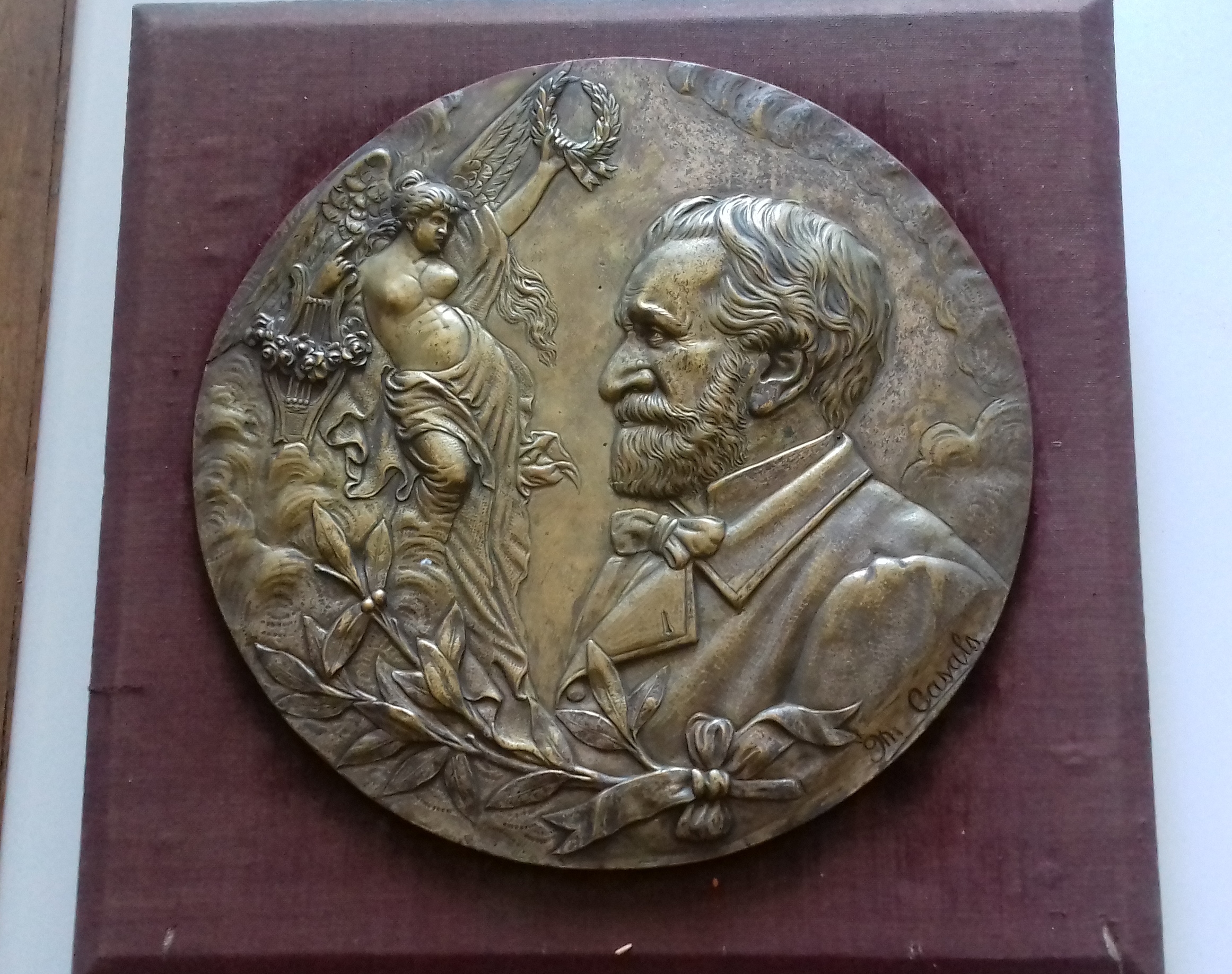 Giuseppe Verdi, effige (medaglia) di Casals M (XX)