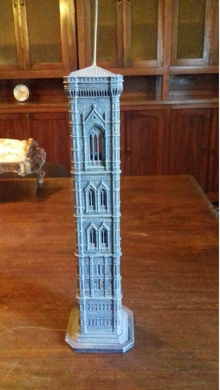 Riproduzione del campanile di Giotto, campanile (scultura) - ambito italiano (XX)