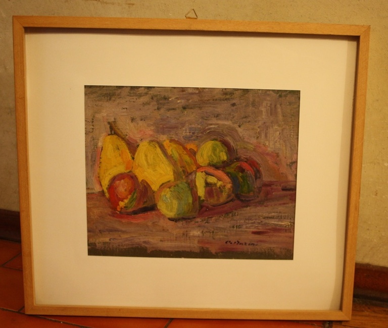 Pere, natura morta (dipinto) di Marini Oreste (XX)