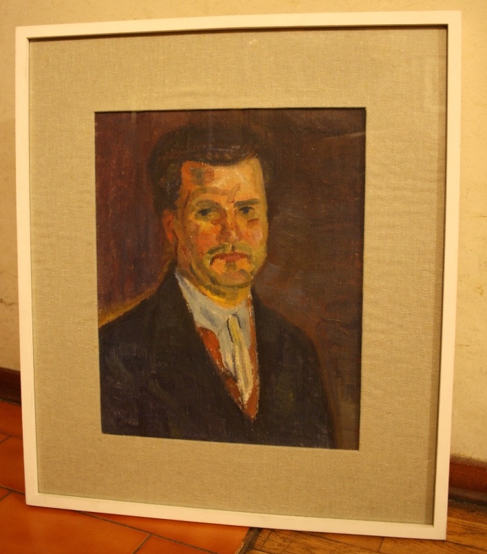 Autoritratto, autoritratto dell'artista (dipinto) di Marini Oreste (XX)