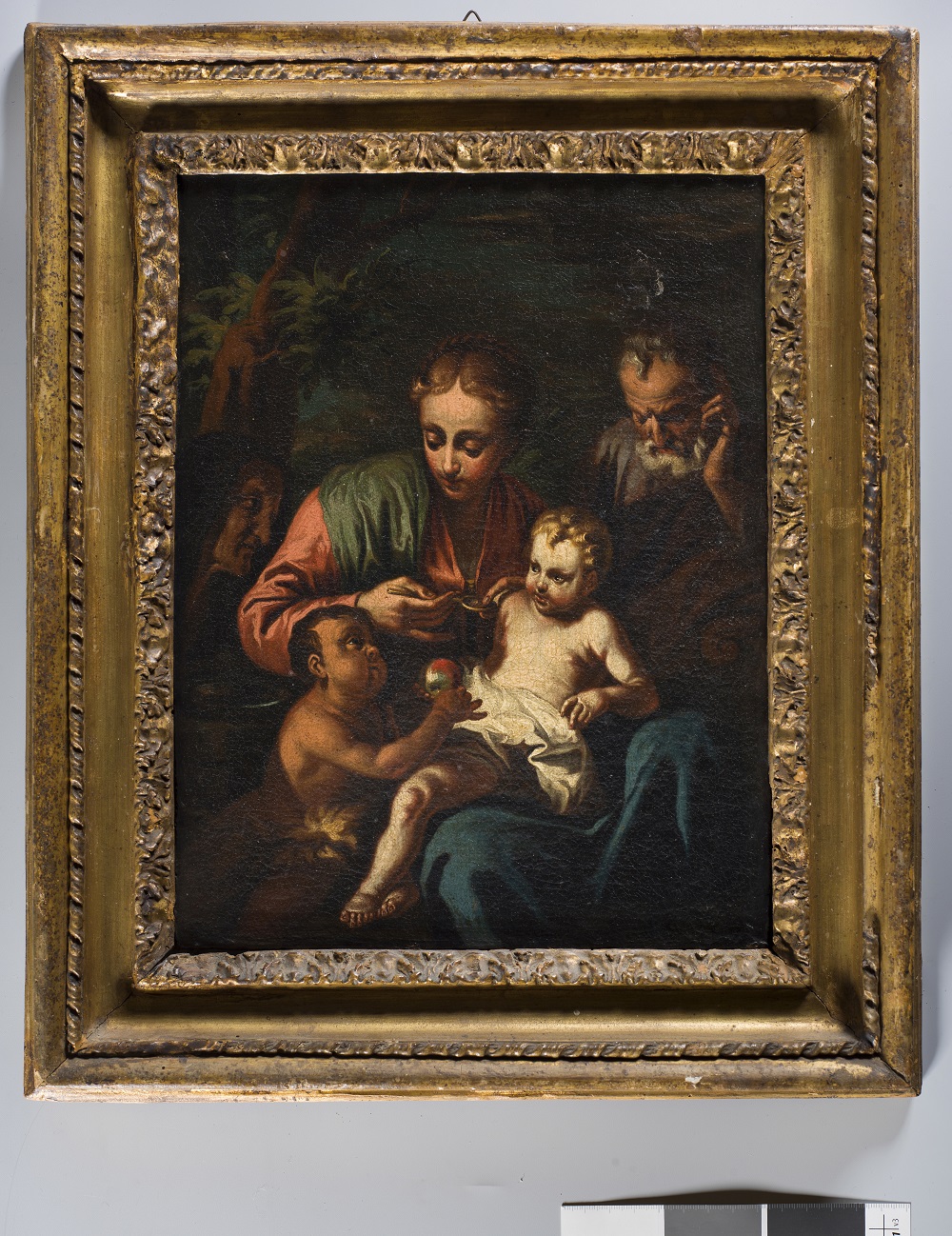 Sacra Famiglia con Giovanni Battista bambino e sant'Elisabetta (dipinto) di Cignaroli Giuseppe detto fra Felice (XVIII)