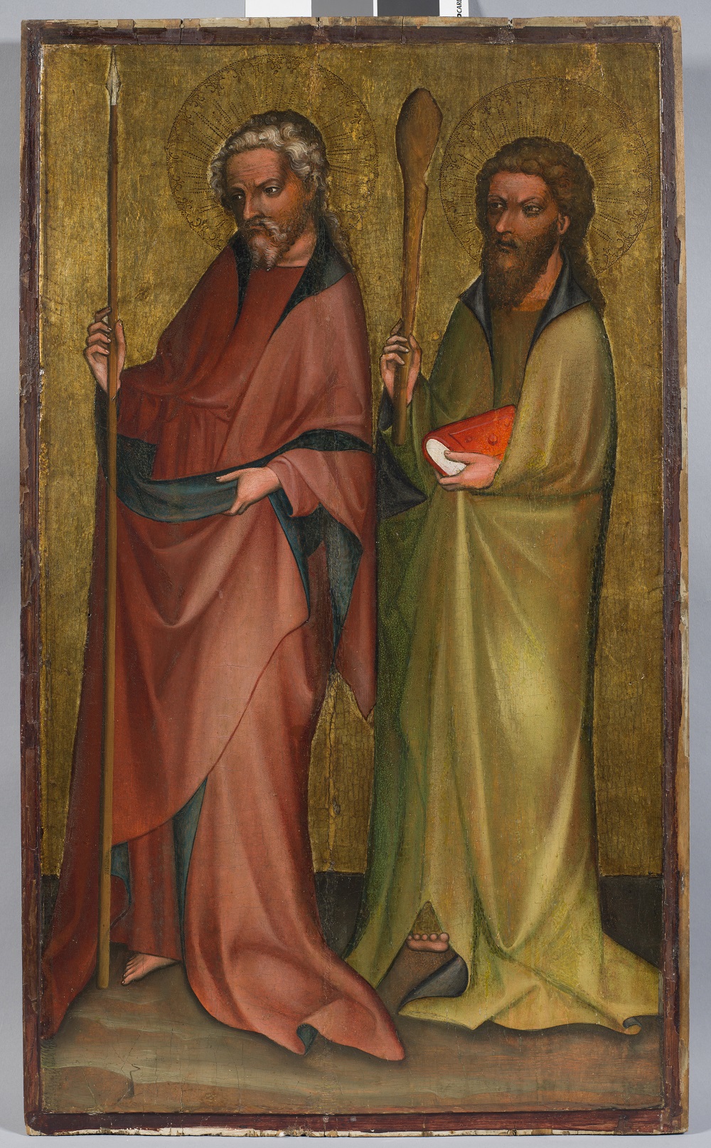san Tommaso e san Giuda Taddeo (dipinto) di Maestro del polittico di Trebon (attribuito) (fine XIV)