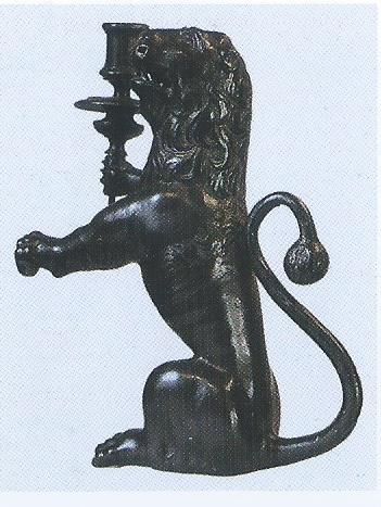 leone (candeliere, coppia) - bottega veneta (XV)