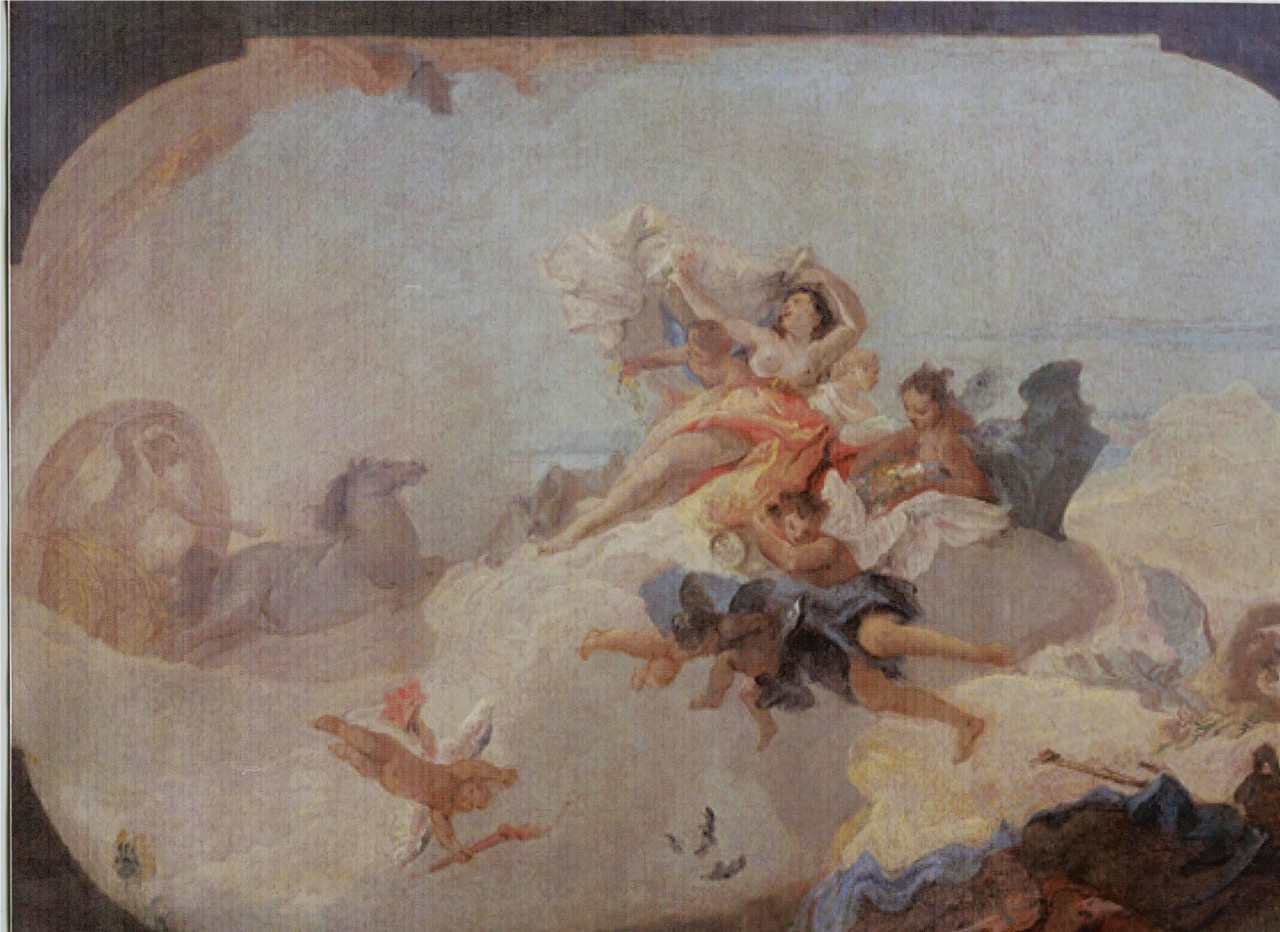 Il trionfo dell' Aurora (dipinto) di Lorenzi Francesco (terzo quarto XVIII)