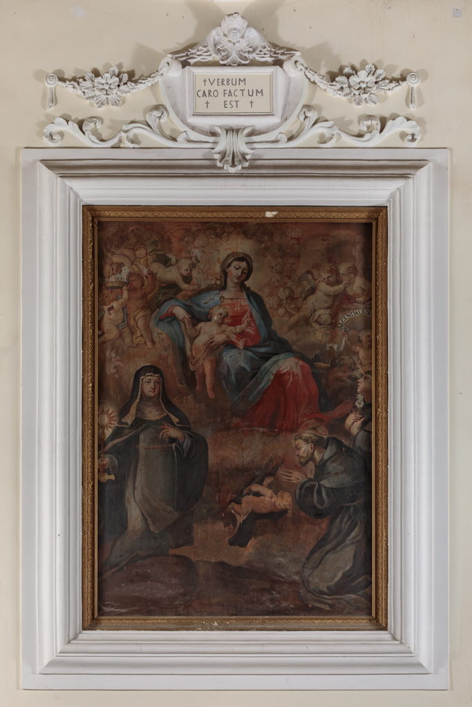 Madonna con il Bambino ed i Santi Chiara e Francesco (dipinto) - ambito molisano (XVIII)