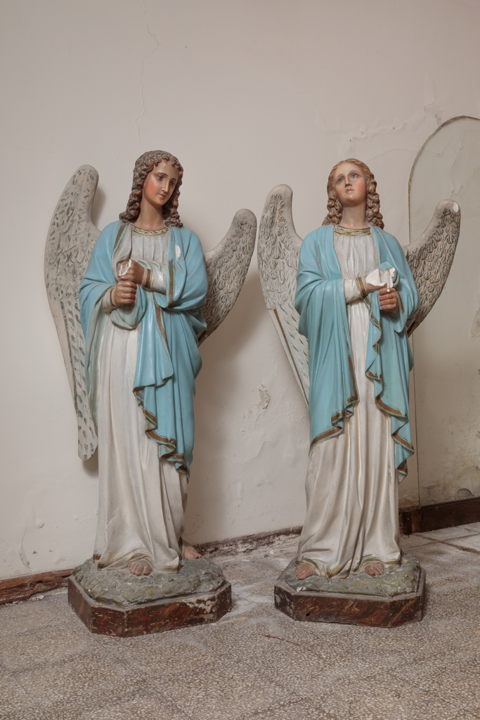 angelo reggicandelabro (statua) - bottega Italia meridionale (seconda metà XIX)