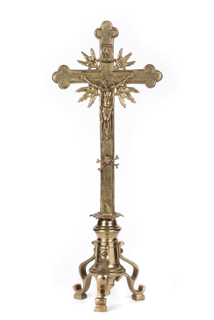 Cristo Crocifisso (croce d'altare) - bottega molisana (ultimo quarto XIX)