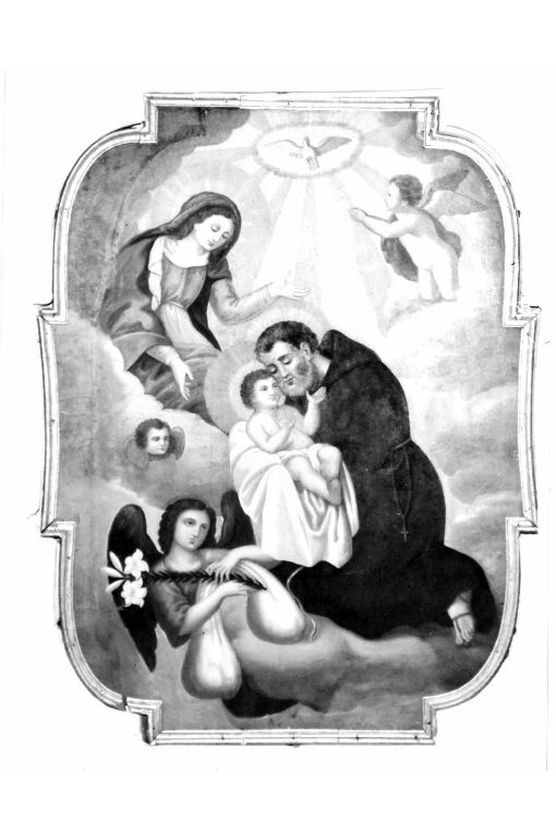 San Felice da Cantalice, Madonna, Bambino, angeli (dipinto) - ambito pugliese (sec. XIX)