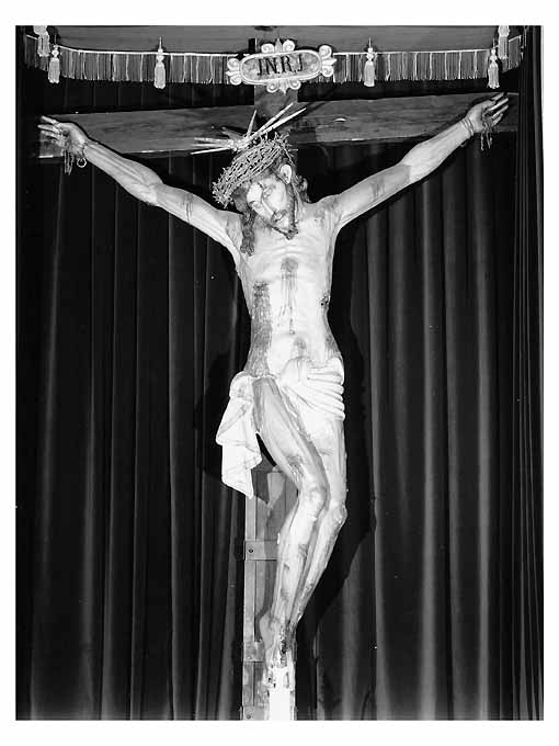 Cristo crocifisso (crocifisso) di Angelo da Pietrafitta (attribuito) (sec. XVII)