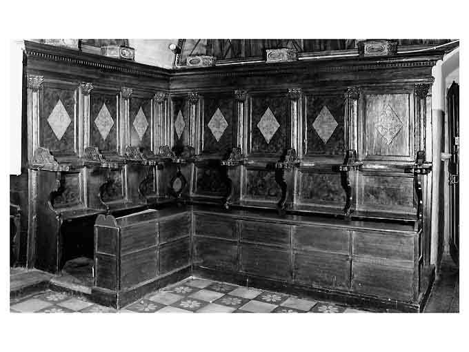 stalli del coro - bottega pugliese (prima metà sec. XVIII)