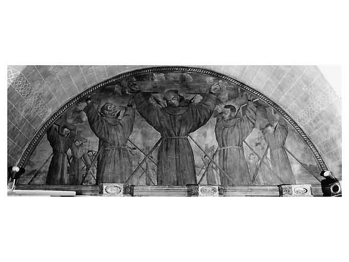 Martirio dei santi francescani (dipinto) - bottega pugliese (primo quarto sec. XVIII)