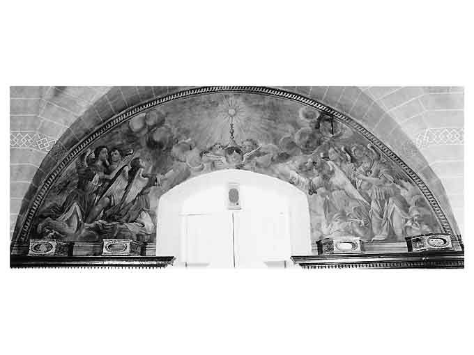 Adorazione dell'eucaristia (dipinto) - bottega pugliese (primo quarto sec. XVIII)