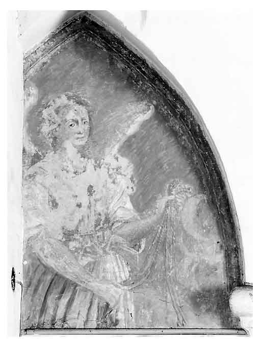 angeli con i simboli della passione (dipinto, coppia) - bottega pugliese (metà sec. XVII)