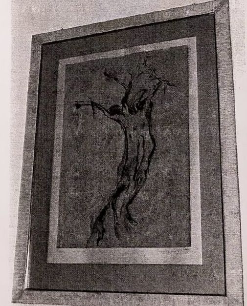 Il tronco dell'albero, tronco d'albero (stampa) di Checchi Arturo (attribuito) (sec. XX)