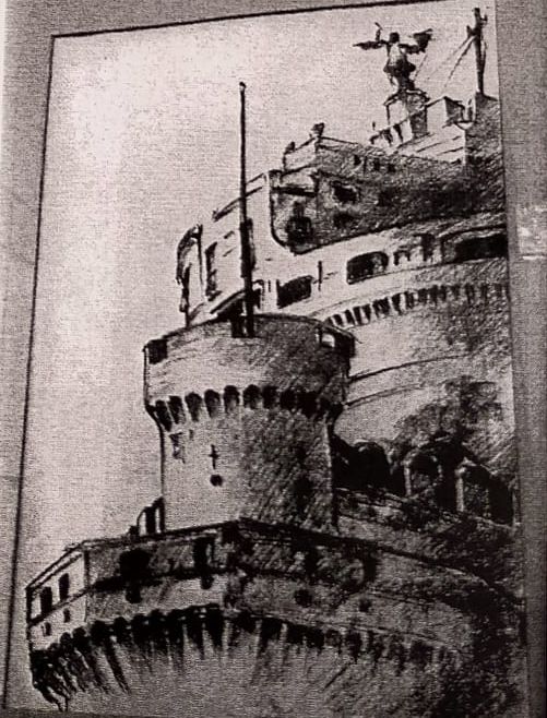 Castel Sant'Angelo, architetture (stampa) di Checchi Arturo (attribuito) (sec. XX)