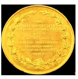 medaglia di Francesco Grazioli (attribuito) - ambito italiano (seconda metà XIX)