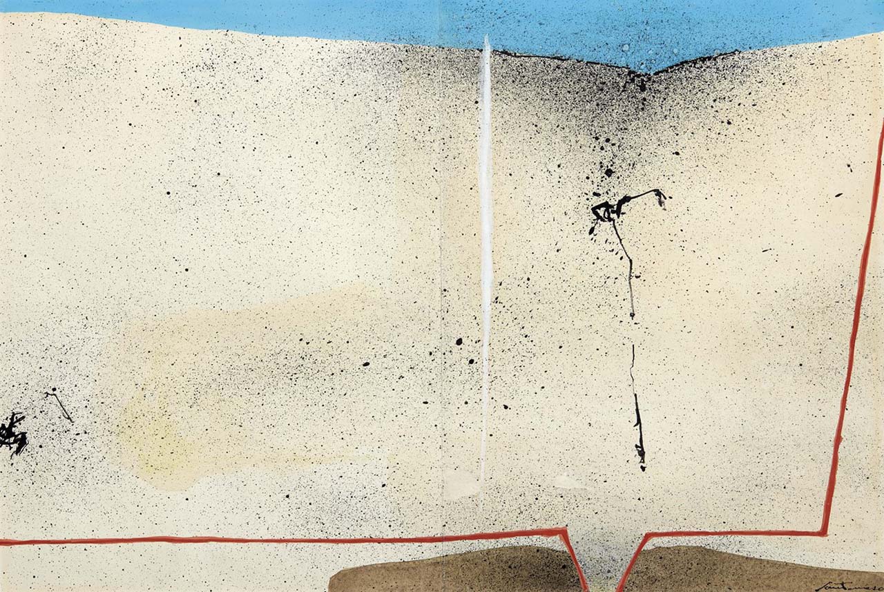 Petrolio in fondo al mare (Formazioni geologiche) (disegno) di Santomaso Giuseppe (sec. XX)