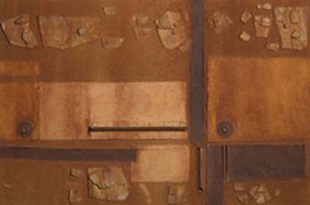 Composizione (collage) di Conte Michelangelo (sec. XX)