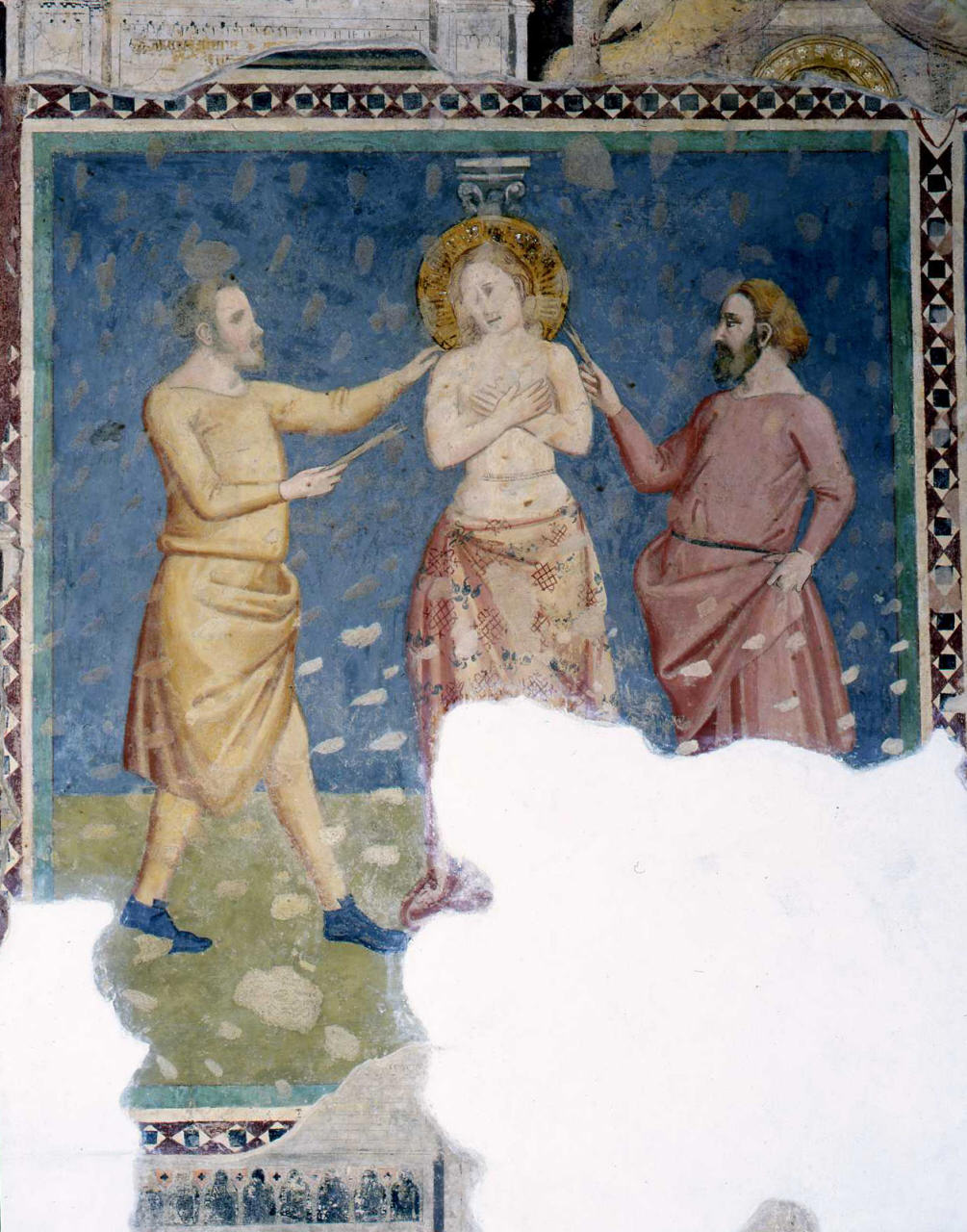 martirio di Sant'Apollonia (dipinto, ciclo) di Bonaccorso di Cino (secondo quarto sec. XIV)