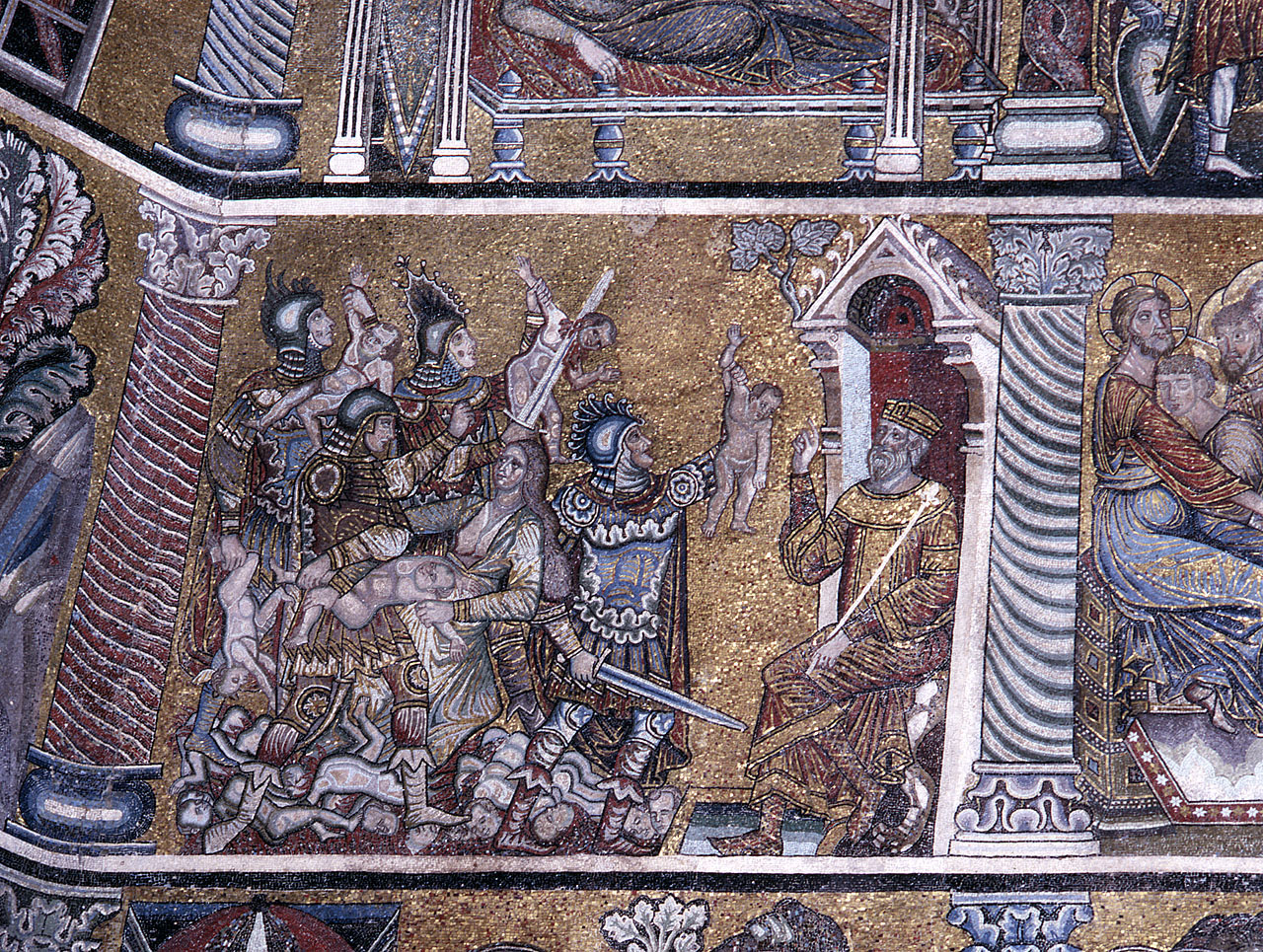 strage degli innocenti (decorazione musiva) di Penultimo Maestro del Battistero (attribuito) (fine sec. XIII)