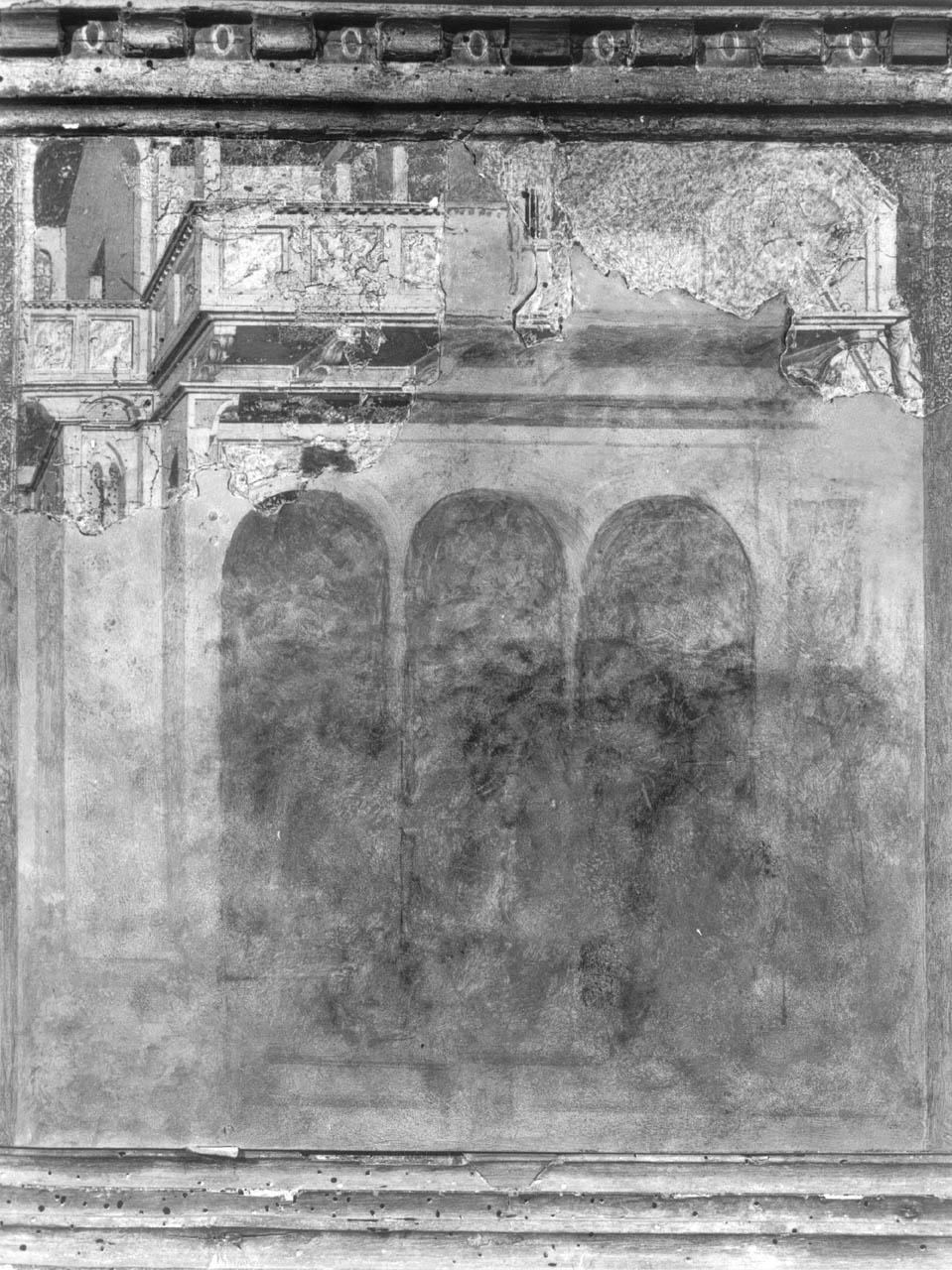 episodio della fondazione della chiesa di S. Maria Maggiore a Roma (scomparto di predella) di Sassetta (sec. XV)