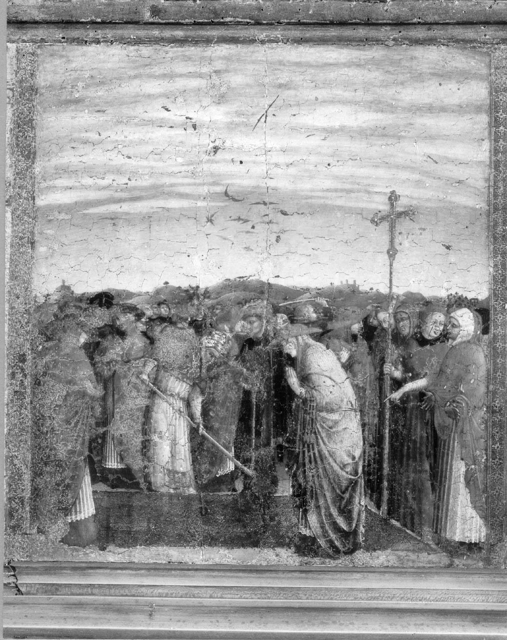 fondazione della chiesa di S. Maria Maggiore a Roma (scomparto di predella) di Sassetta (sec. XV)