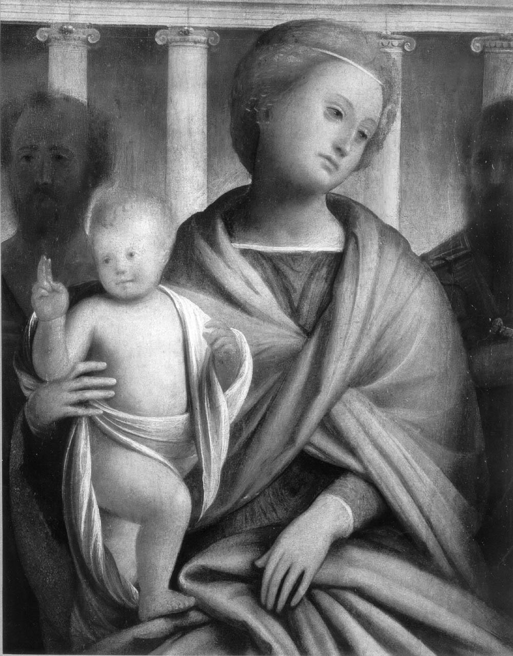 Madonna con Bambino e Santi (dipinto) di Bramantino (sec. XVI)