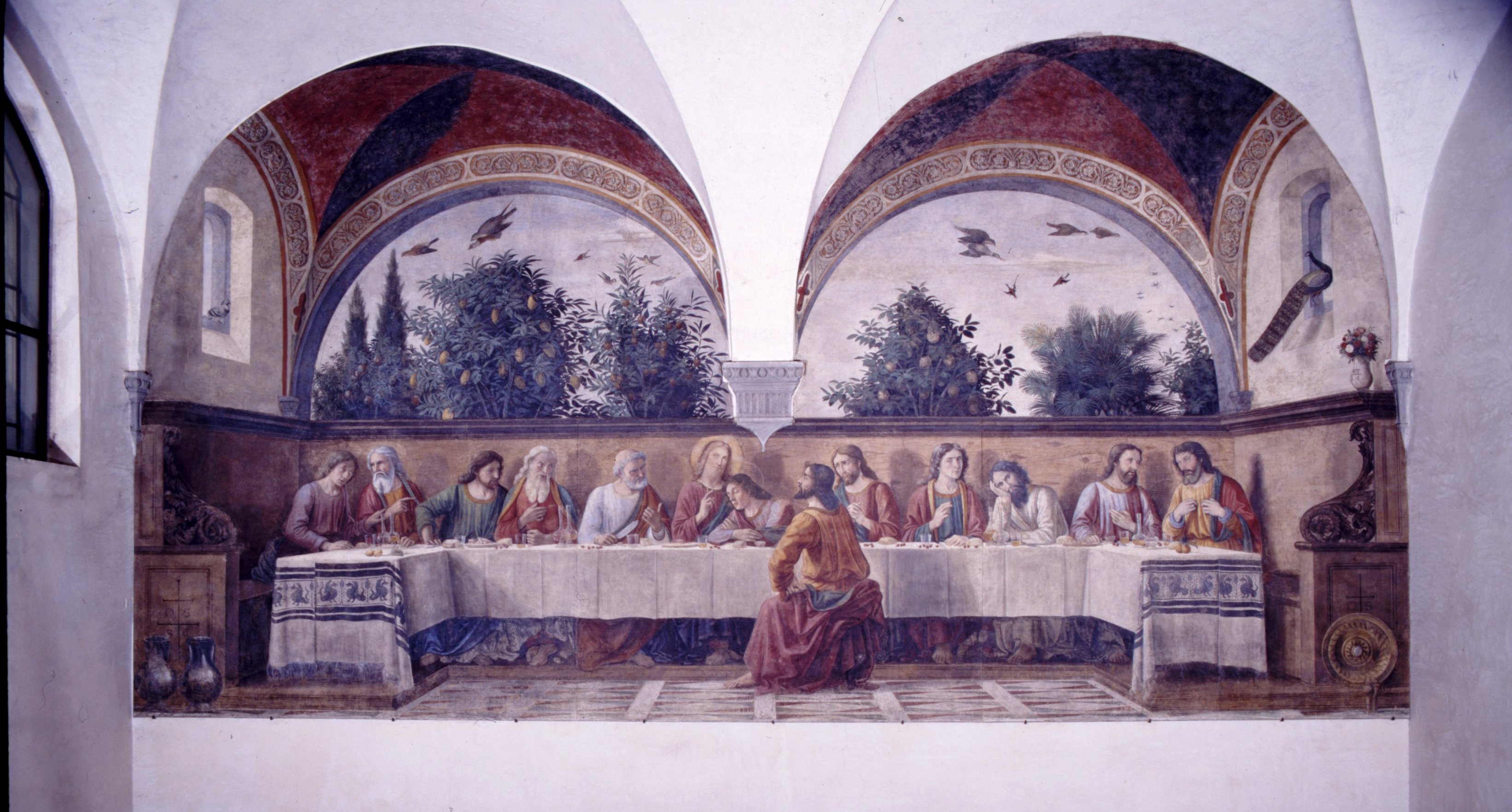 ultima cena (dipinto murale) di Bigordi Domenico detto Domenico Ghirlandaio (ultimo quarto sec. XV)