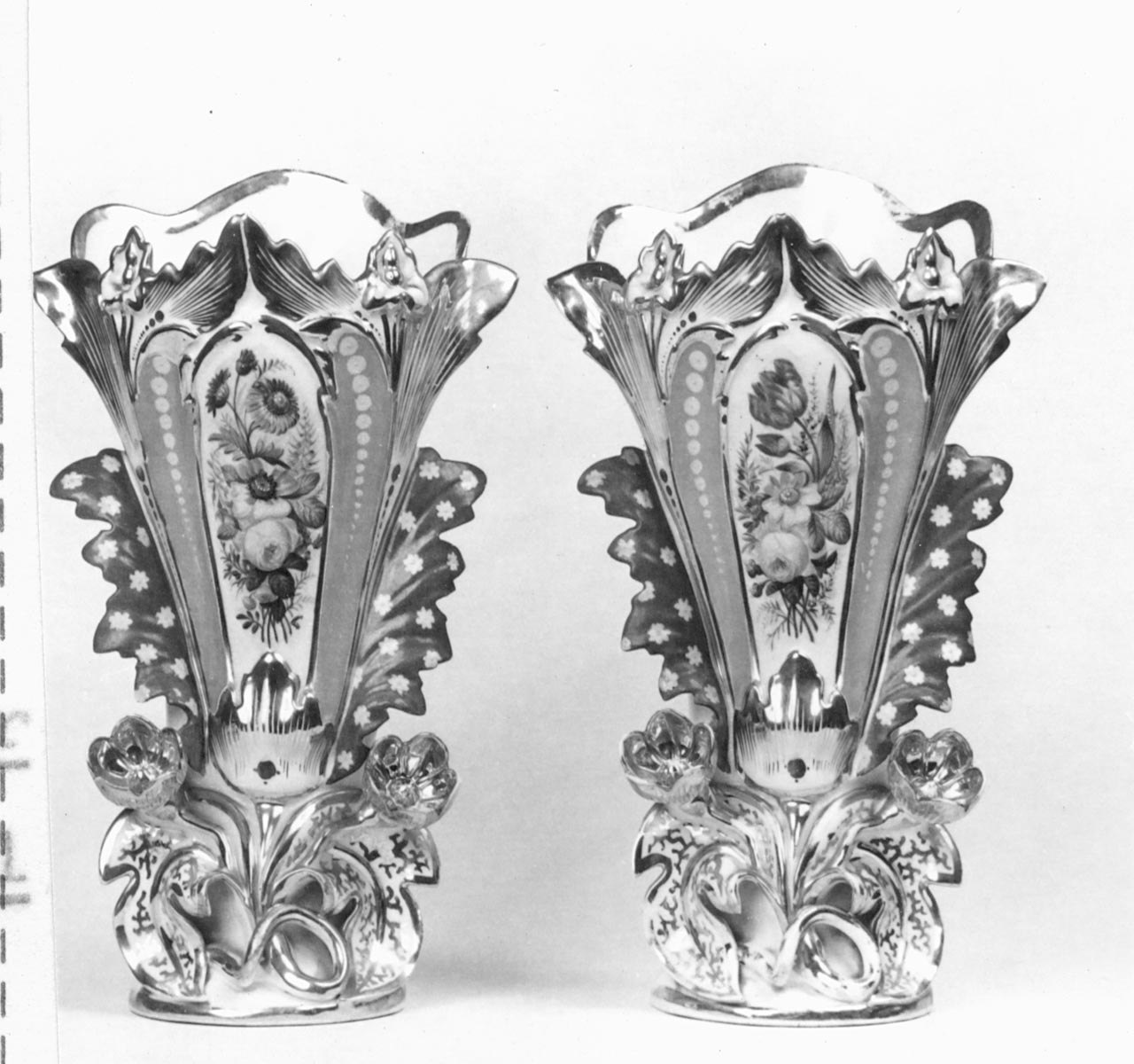 vaso, coppia - manifattura francese (sec. XIX)