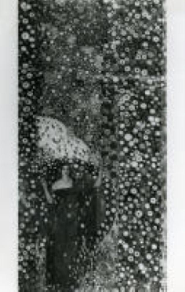 L'incantesimo dell'Amore è la Primavera della Vita, figura femminile con fiori (dipinto) di Chini Galileo (sec. XX)
