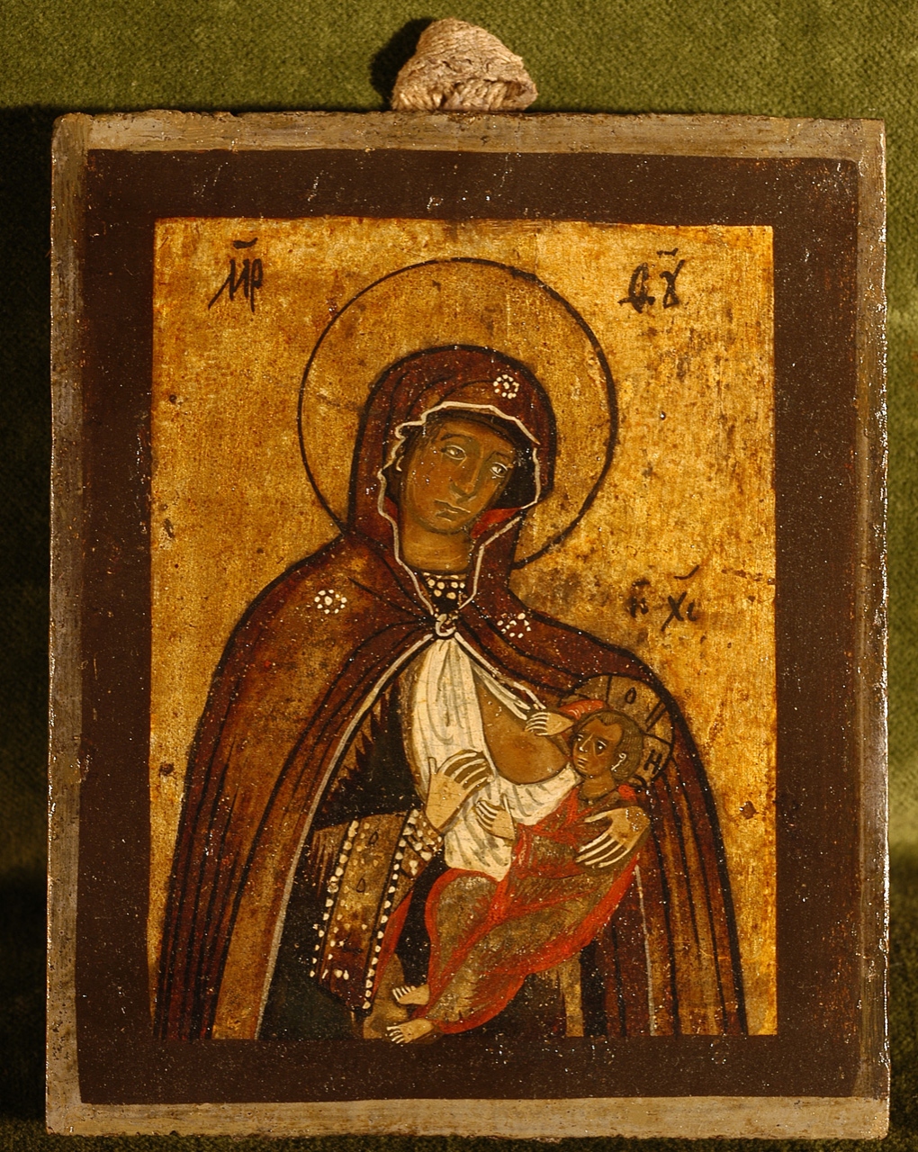 Madre di Dio che allatta, Madonna del Latte (icona) - ambito moscovita (secondo quarto sec. XVIII)