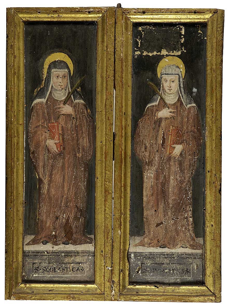 Santa Scolastica, Beata Umiltà (dipinto) - ambito toscano (sec. XVI)